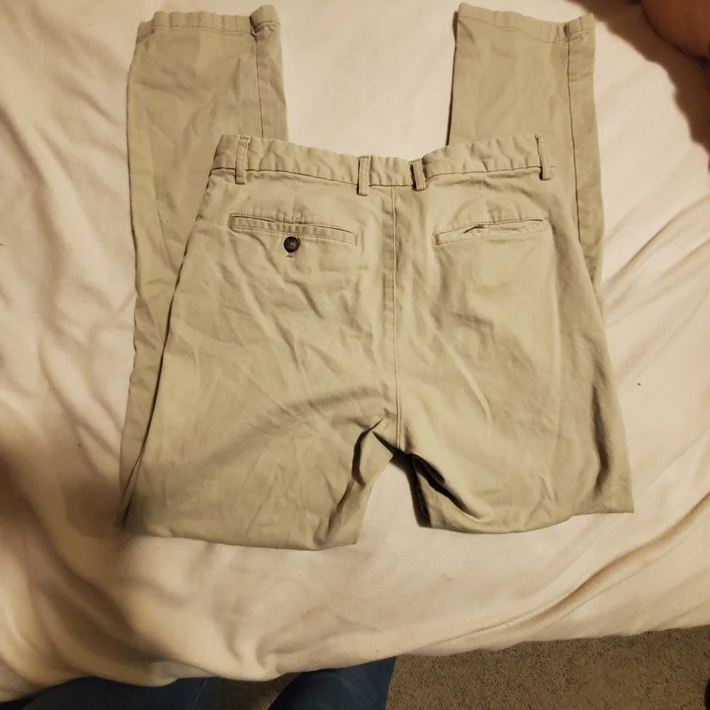 Young men khaki dress pants